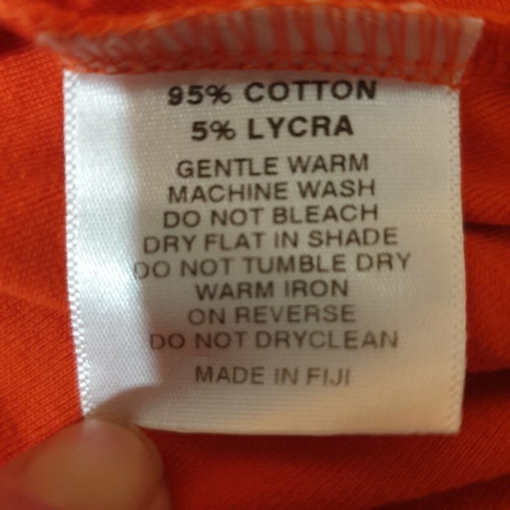 KOOKAI Size 1 (AU 10/12) Orange Top Round Neck Cap Sleeves NWOT - Picture 12 of 12